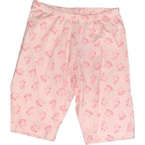Cat & Jack Girls Pink Unicorn Biker Shorts Legging Size XXL 18